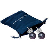 Midnight Spell Black Pearl Earrings 10166 0017 g gift pouch