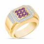 Birthstone Distinction Men's Ring, Birthstone Distinction Mens Ring 4993 001 9 2