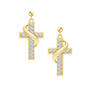 Birthstone Cross Earrings 5657 0021 d april