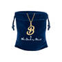 9kt Gold Initial Pendant, 9kt Gold Initial Pendant 12024 0015 g giftpouch