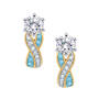 Birthstone Swirl Earrings, Birthstone Swirl Earrings 6503 0033 c march