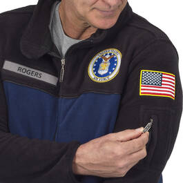 the us airforce fleece jacket 1662 0346 c emblem