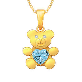 Teddy Treasure Birthstone Pendant 11622 0062 c march