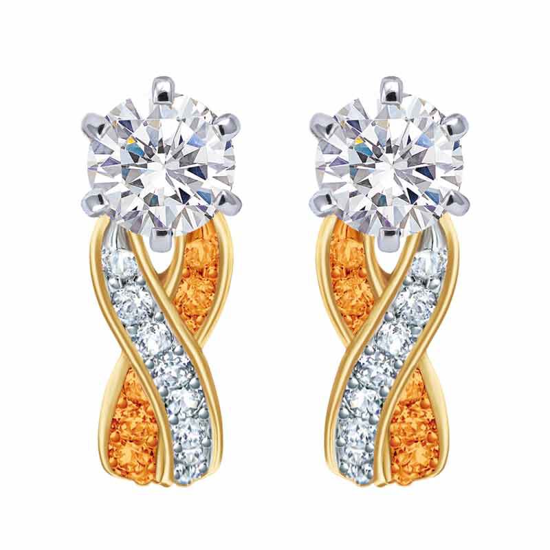 Birthstone Swirl Earrings 2647 001 3 11