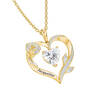 Personalized Rose of My Heart Diamond Pendant 11874 0018 b angle