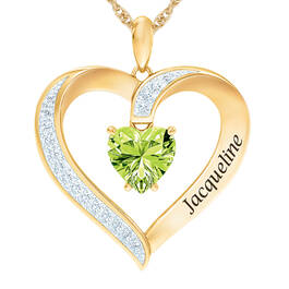 The Birthstone Heart Pendant 6015 0026 h august