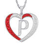 Personalized Diamond Initial Heart Pendant 10926 0018 p initial P