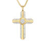 Diamond Apex Mens Cross Pendant 11801 0016 b front