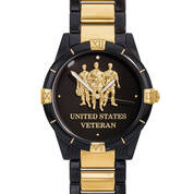 Veterans Tribute Black Steel Diamond Watch 10750 0027 a main