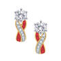 Birthstone Swirl Earrings, Birthstone Swirl Earrings 6503 0033 g july