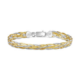 Divine Italian Silver Braid Bracelet 12143 0011 a main