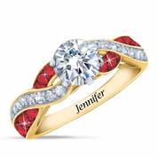 Birthstone Swirl Personalized Ring 5361 001 0 1