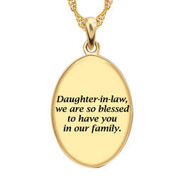 My Daughter in law We are so blessed Diamond Pendant 1484 0060 c back