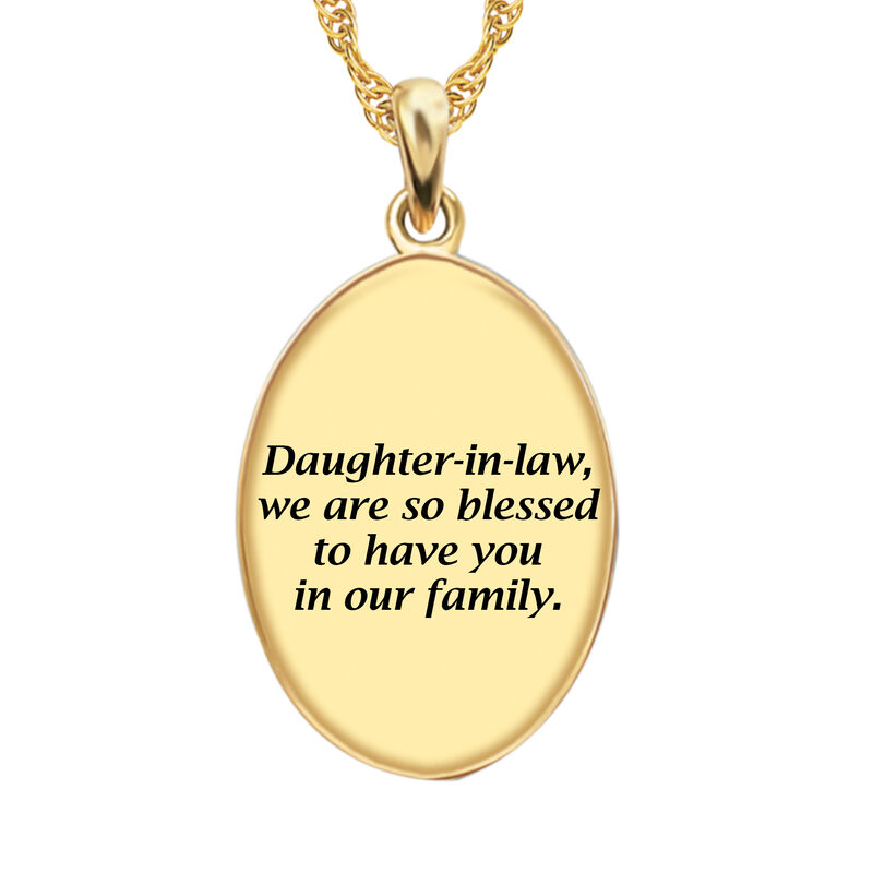 My Daughter in law We are so blessed Diamond Pendant 1484 0060 c back