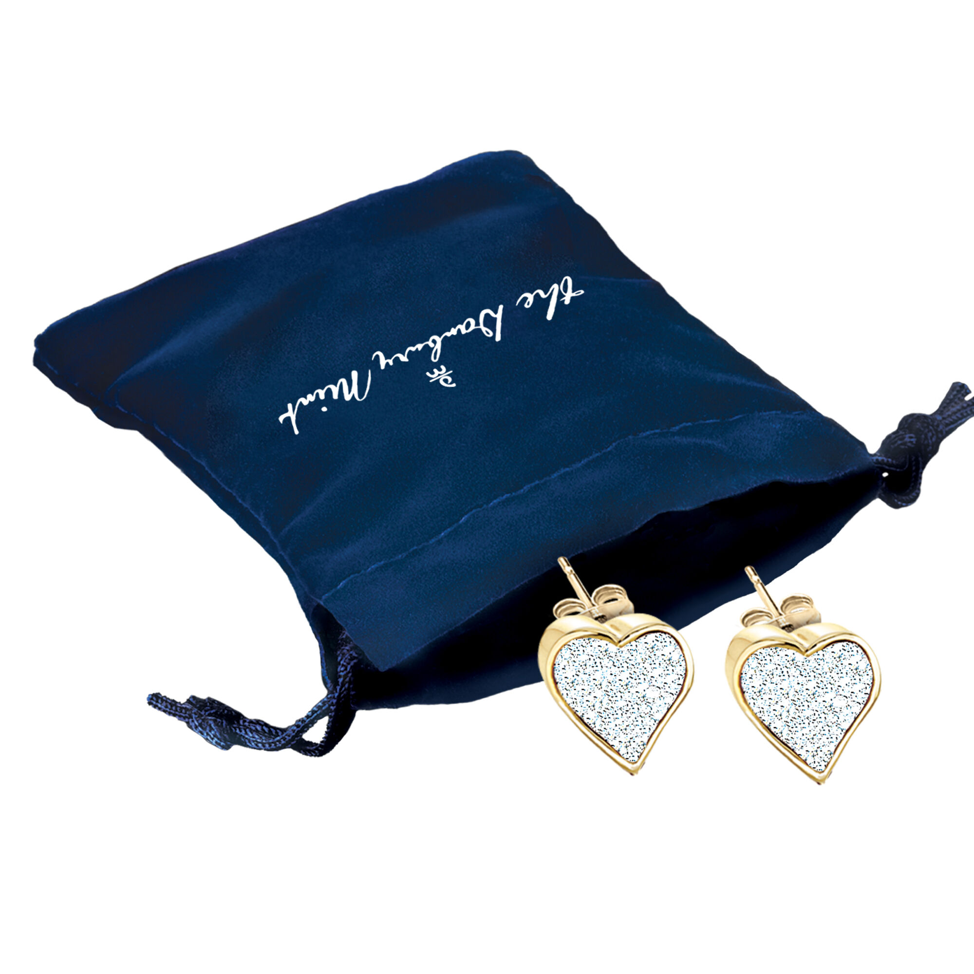 Diamond Heart Earrings 5238 0227 g gift pouch
