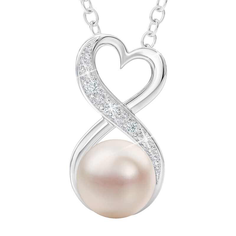 Granddaughter You Are My Precious Pearl Infinity Necklace 5944 001 6 1