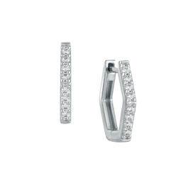 Four Times the Shine Silver Hoops Earring Set 12118 0046 a main