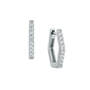 Four Times the Shine Silver Hoops Earring Set 12118 0046 a main