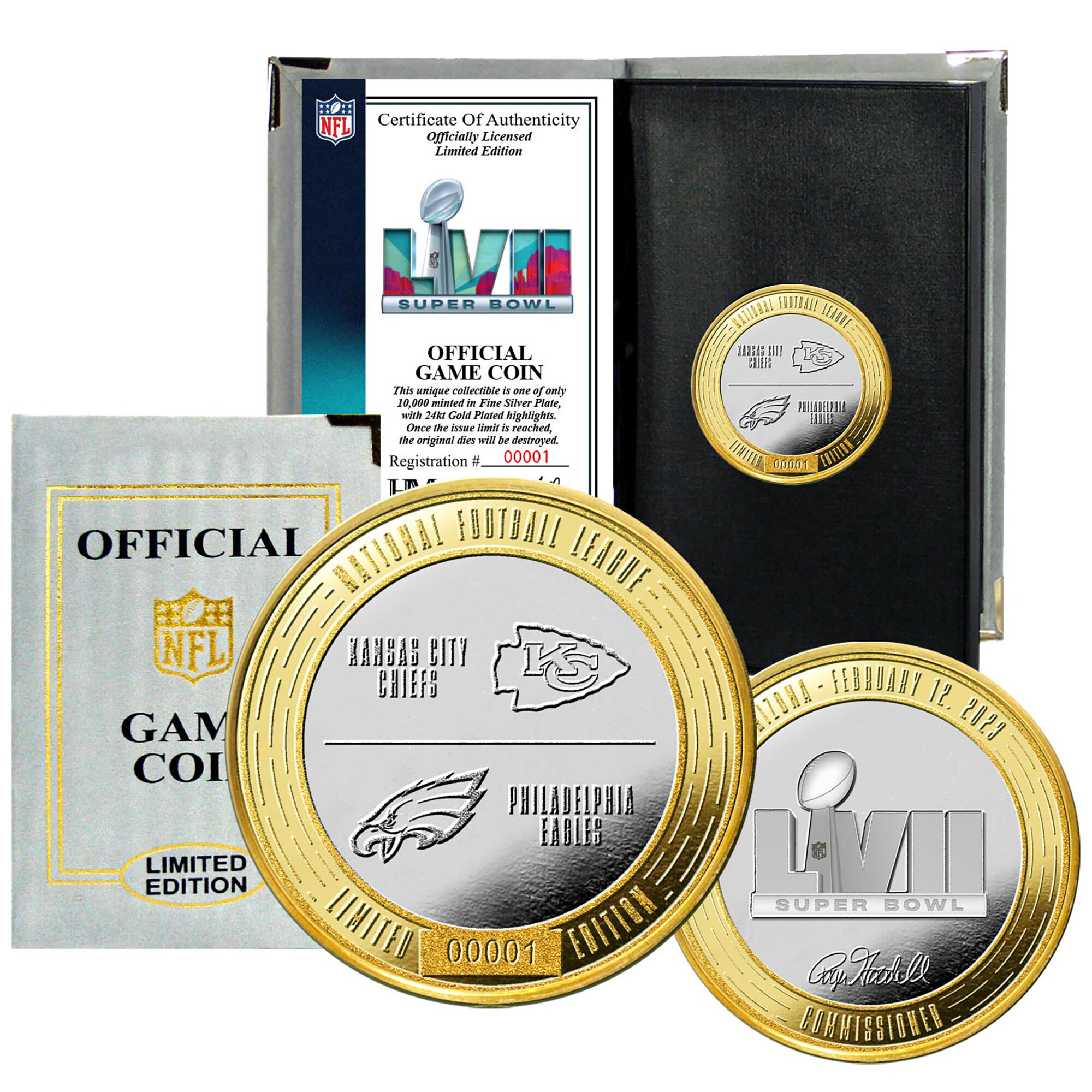 SB LVII Super Bowl Flip Coin 4391 1825 a main