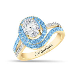 Swirling Elegance Birthstone Ring 11950 0015 c march