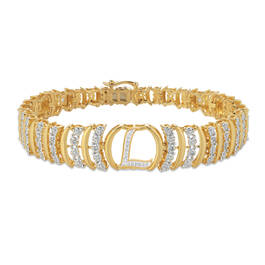 Personalized Diamond Initial Bracelet 10763 0014 a main