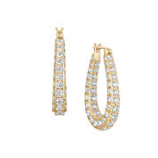 Golden Grandeur Twenty Carat Hoops 12092 0012 a main