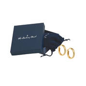 Dazzling Huggie Classic Hoop 11555 0022 g giftpouch box