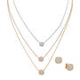 Tri Color Necklace Set with FREE Matching Earrings 11970 0011 a main