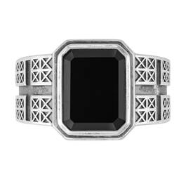 Personalized Strength of Faith Onyx Ring 11957 0018 b front