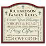 Religious Family Rules Indoor Plaque 6058 001 6 1