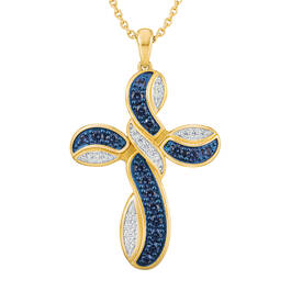 Heavens Blessing Diamond Birthstone Cross Pendant 6985 0014 i september