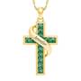 Personalized Birthstone Cross Pendant 5657 001 3 5
