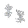 Birthstone Diamond Bow Earrings 1876 0066 j october