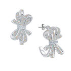 Birthstone Diamond Bow Earrings 1876 0066 j october