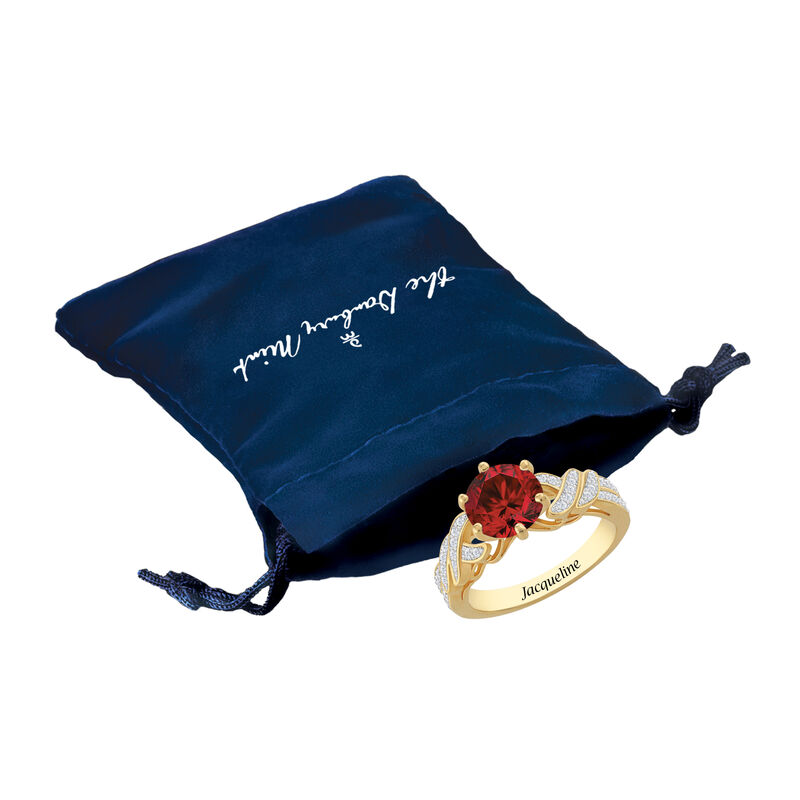 Personalized Beautiful Birthstone Ring 11065 0017 p pouch