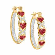Holiday Hoops Crystal Earring Collection 6442 002 9 1