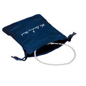 Italian Silver Dew Drop Bracelet 10376 0021 g gift pouch
