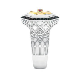 The Good Crusade Ruby Black Diamond Ring 10410 0011 c side view