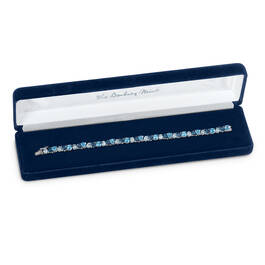 Blue Wave 19 Carat Blue Topaz Diamond Bracelet 12047 0018 g giftbox
