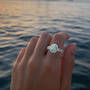 Sea of Light Aquamarine Diamond Ring 12286 0018 m model