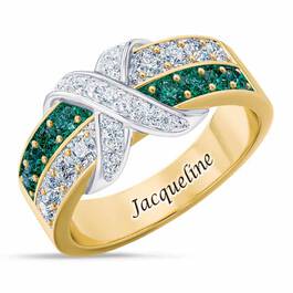Birthstone Beauty Diamond Kiss Ring 6503 001 7 5