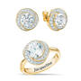 Love Knot Birthstone Ring with Free Matching Earrings 12097 0017 d april