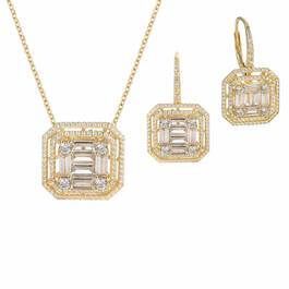 Refined  Radiant Necklace and Earring Set 6358 001 3 1