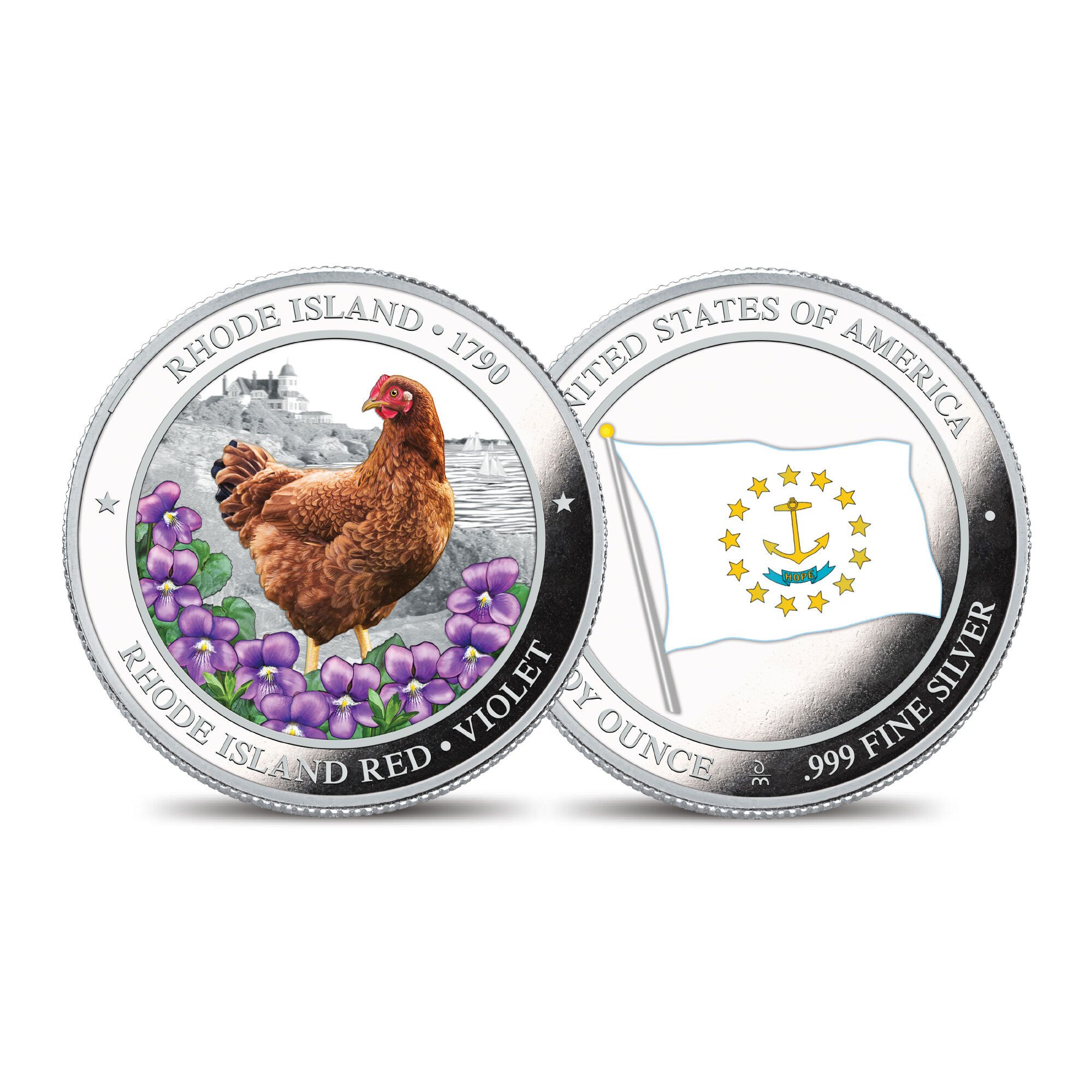 The State Bird and Flower Silver Commemoratives 2167 0088 a commemorativeRI