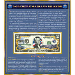 The United States Enhanced Two Dollar Bill Collection 6448 0031 a Northern Mariana Islands
