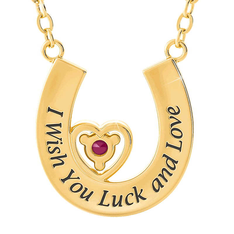 Granddaughter Luck  Love Ruby and Diamond Necklace 2507 001 2 2