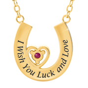 Granddaughter Luck  Love Ruby and Diamond Necklace 2507 001 2 2