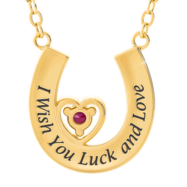 Granddaughter Luck  Love Ruby and Diamond Necklace 2507 001 2 2