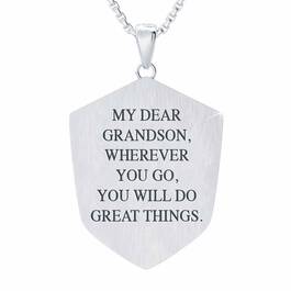 Blessed Grandson Shield Pendant 2258 001 3 2