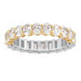 The Diamonisse "Silver & Gold" Eternity Ring, Diamonisse Silver Gold Eternity Ring 11777 0016 d side02